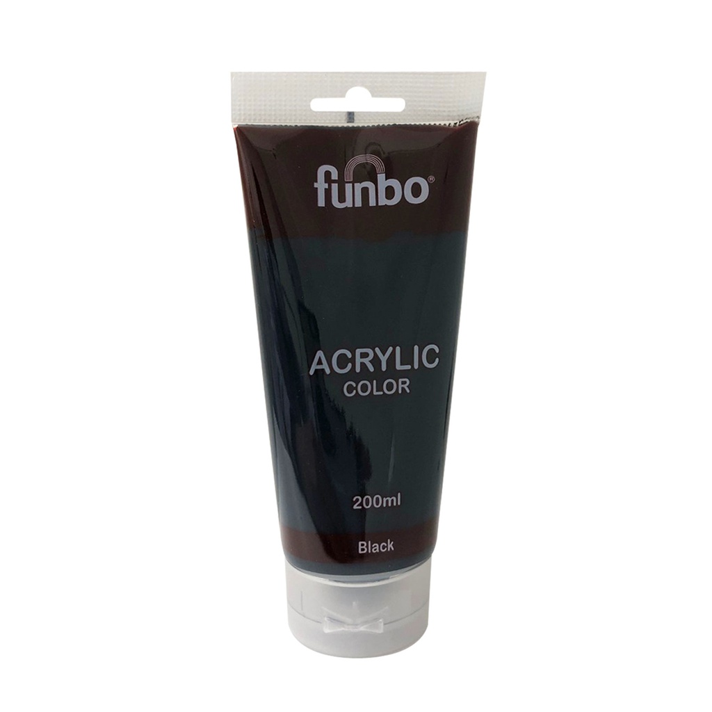 ACRYLIC TUBE 200ml 51 BLACK