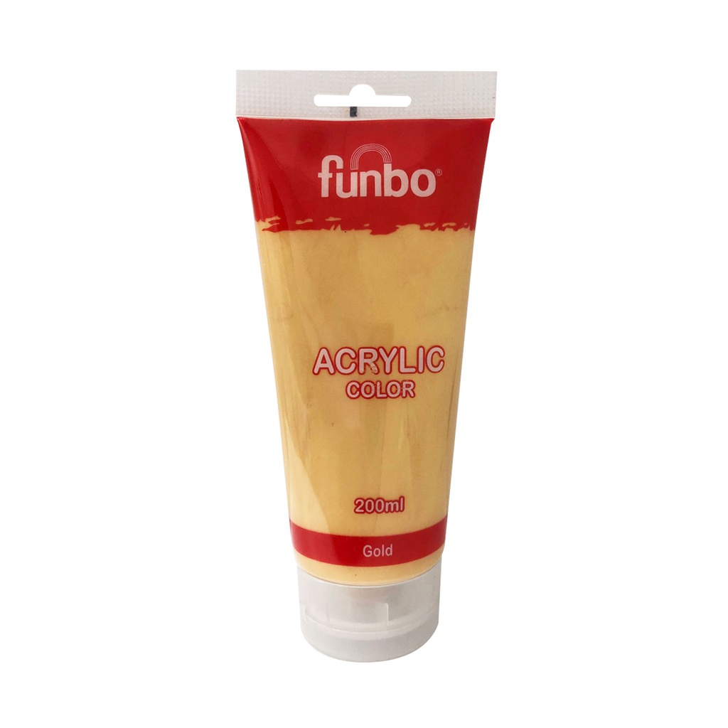 ACRYLIC TUBE 200ml 144 GOLD