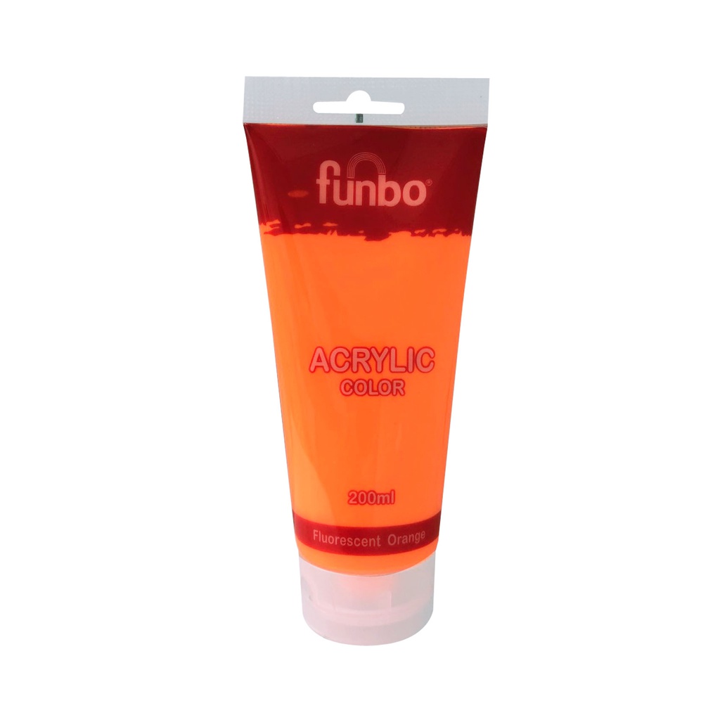 ACRYLIC TUBE 200ml 147 FLUORSCENT ORANGE