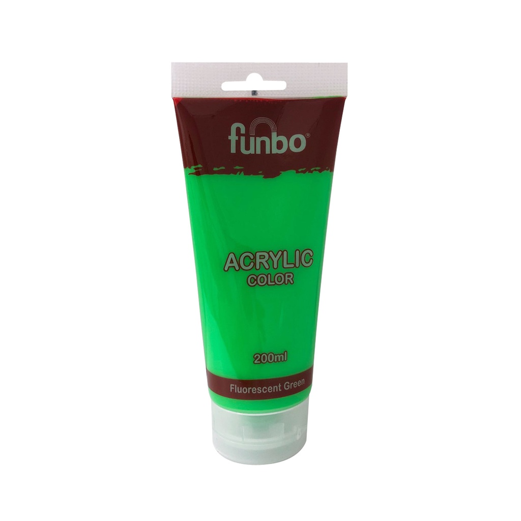 ACRYLIC TUBE 200ml 207 FLUORECENT GREEN