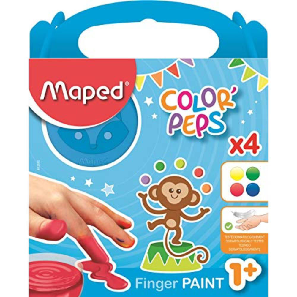 Color'peps finger paint pot 80gx4col