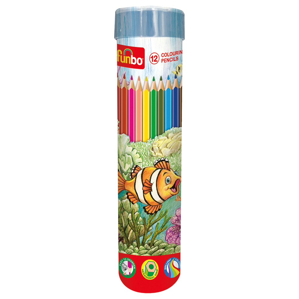 Coloring Pencil Cylinder Set=12Col