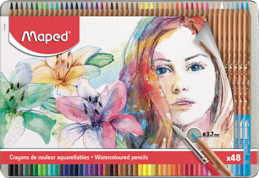 WatercolourPencils Artist metal ST=48col