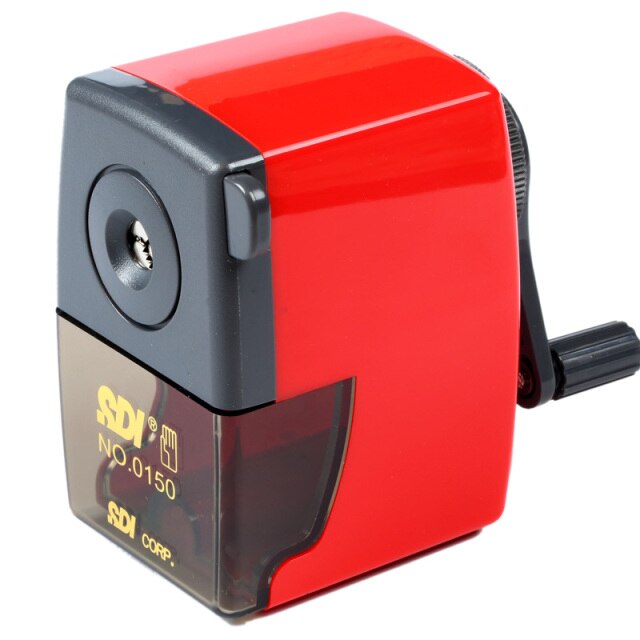 Pencil Sharpener w/clamp Red