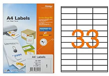 Label 3300/70x25mm Bx=100sheet