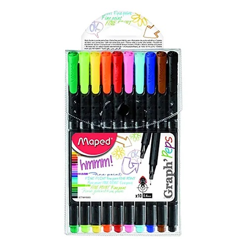 Graph'Peps Fineliner Pack=8 + 2