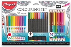 Adult Coloring Pack=33 Pcs