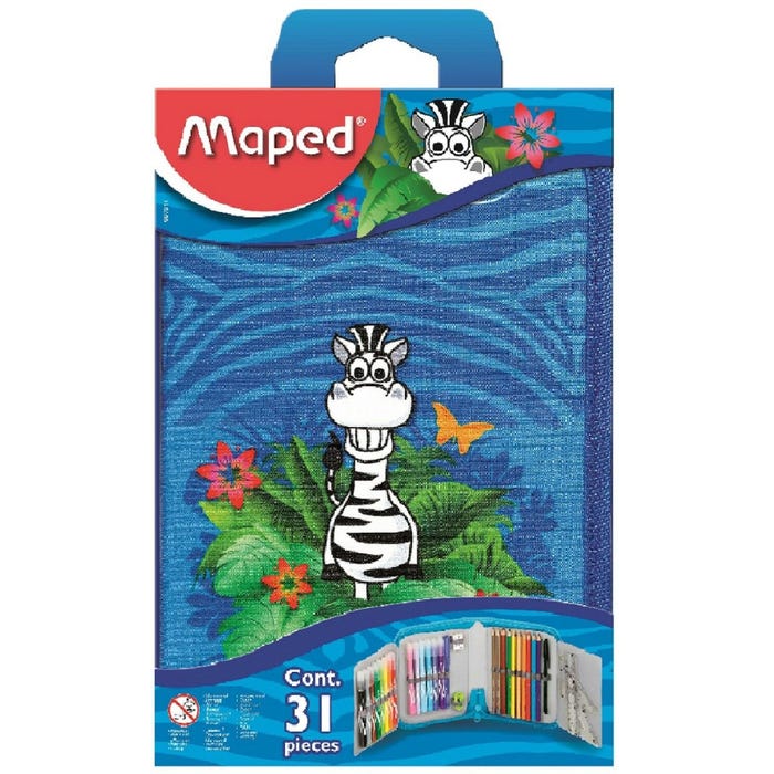 Maped Pencil Case School Tatoo Jungle