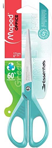 Scissor 17cm Essentials Green Bls