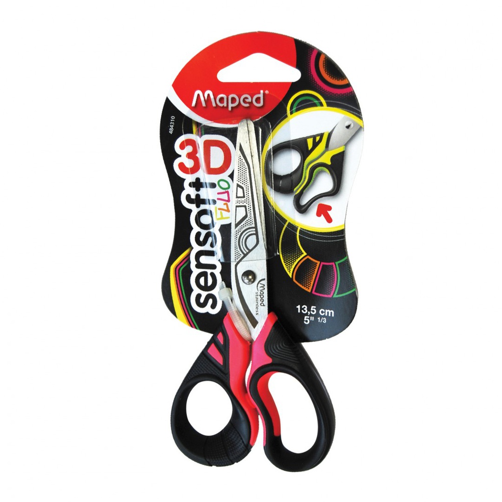 Scissor 13.5cm Sym Sensoft Fluo Bls