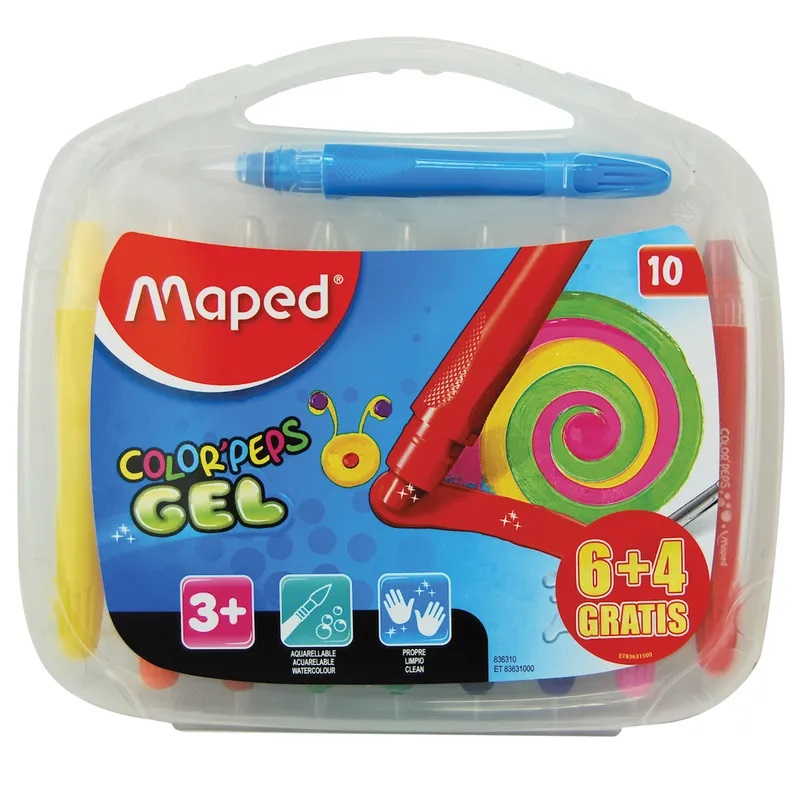 Color Peps Gel Crayons Set=6+4