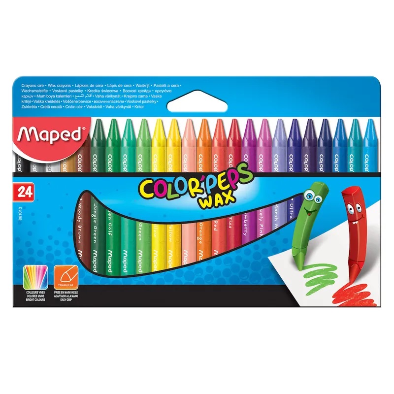 Color Peps Wax Crayons 24 Col