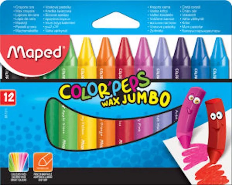Color Peps Wax Crayons Maxi 12