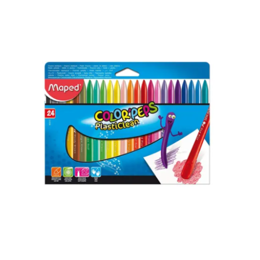 Color Peps PlastiClean Crayon 24 Color