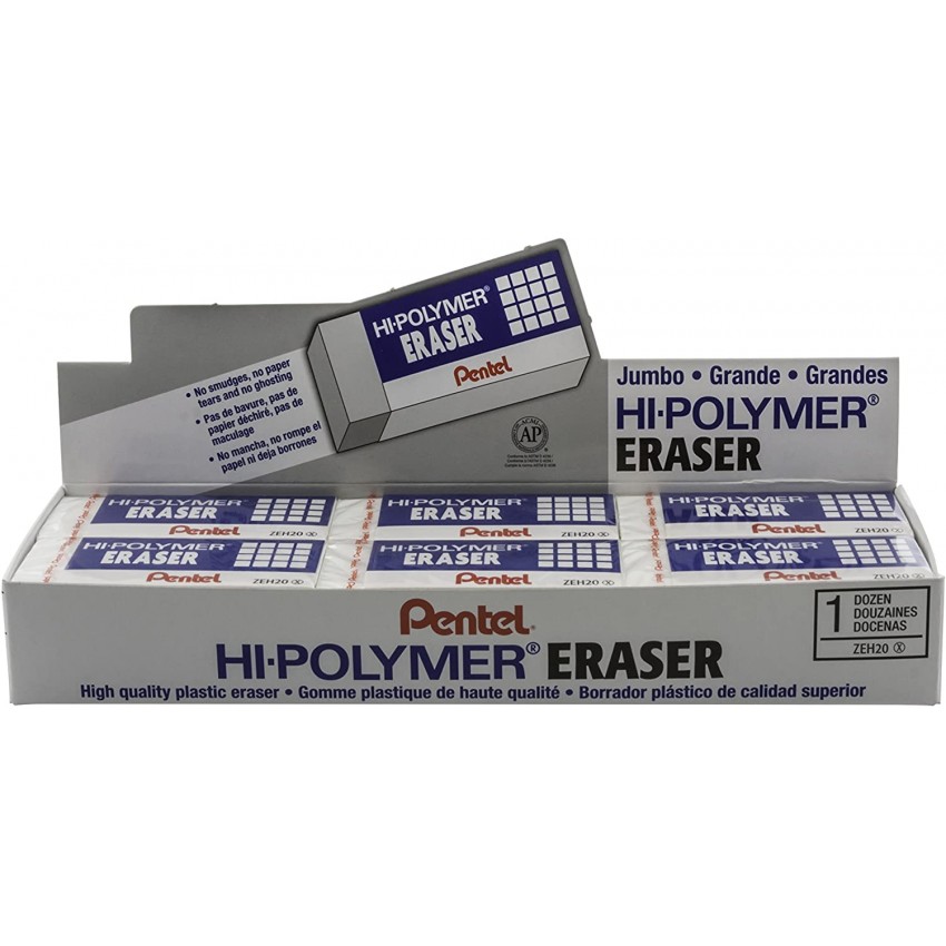 Eraser Hi-Polymer XL Bx=12pc