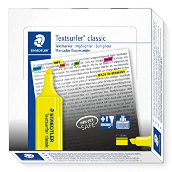 Textsurfer Highlter Bx=10pc YW