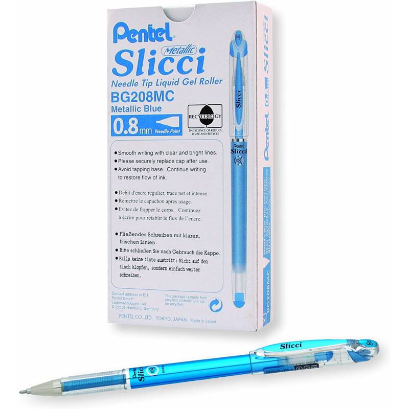 Slicci Gel Roller Mtlc 0.8mm BE