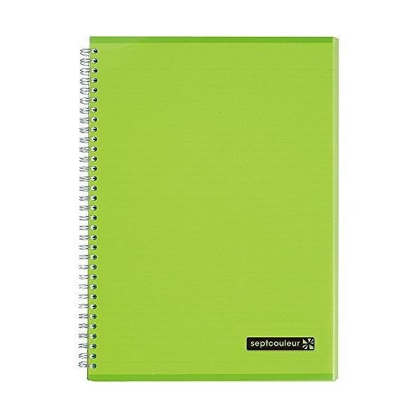 SeptColNotebk A4 80sht Green