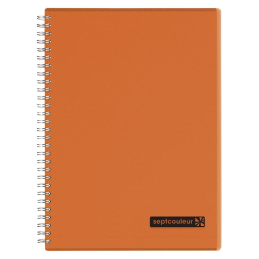 SeptColNotebk B5 80sht Orange