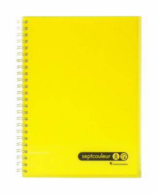 SeptColNotebk A5 80sht Yellow