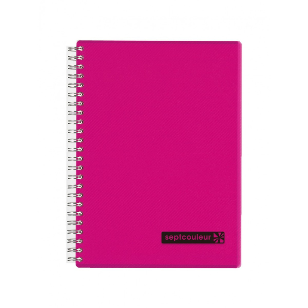 SeptColNotebk A5 80sht Pink