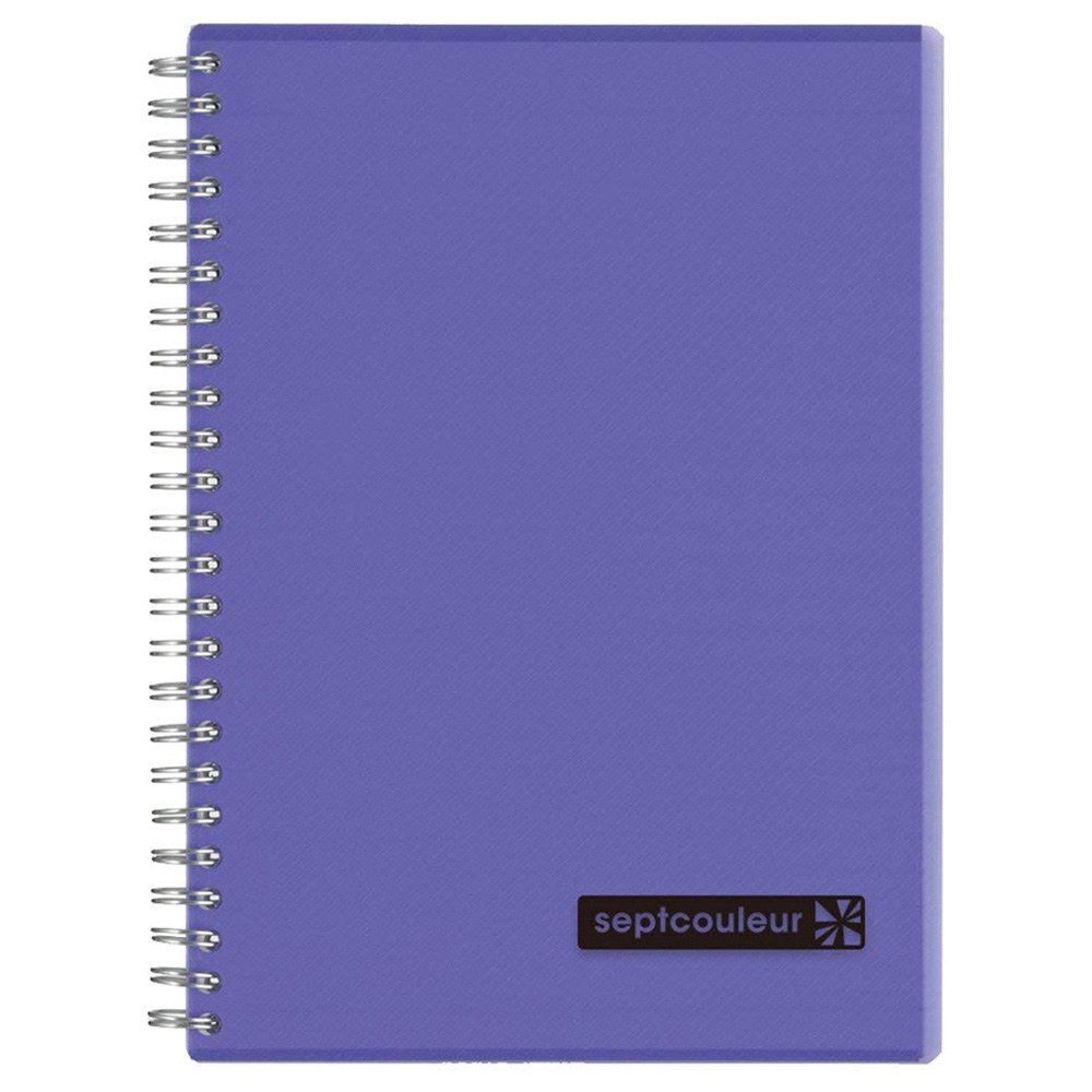 SeptColNotebk A5 80sht Purple