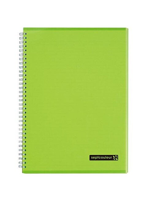 SeptColNotebk B6 80sht Green