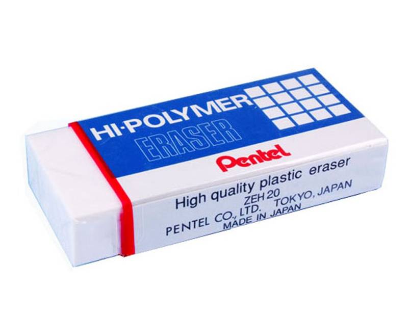 Eraser Hi-Polymer Medium -5pc