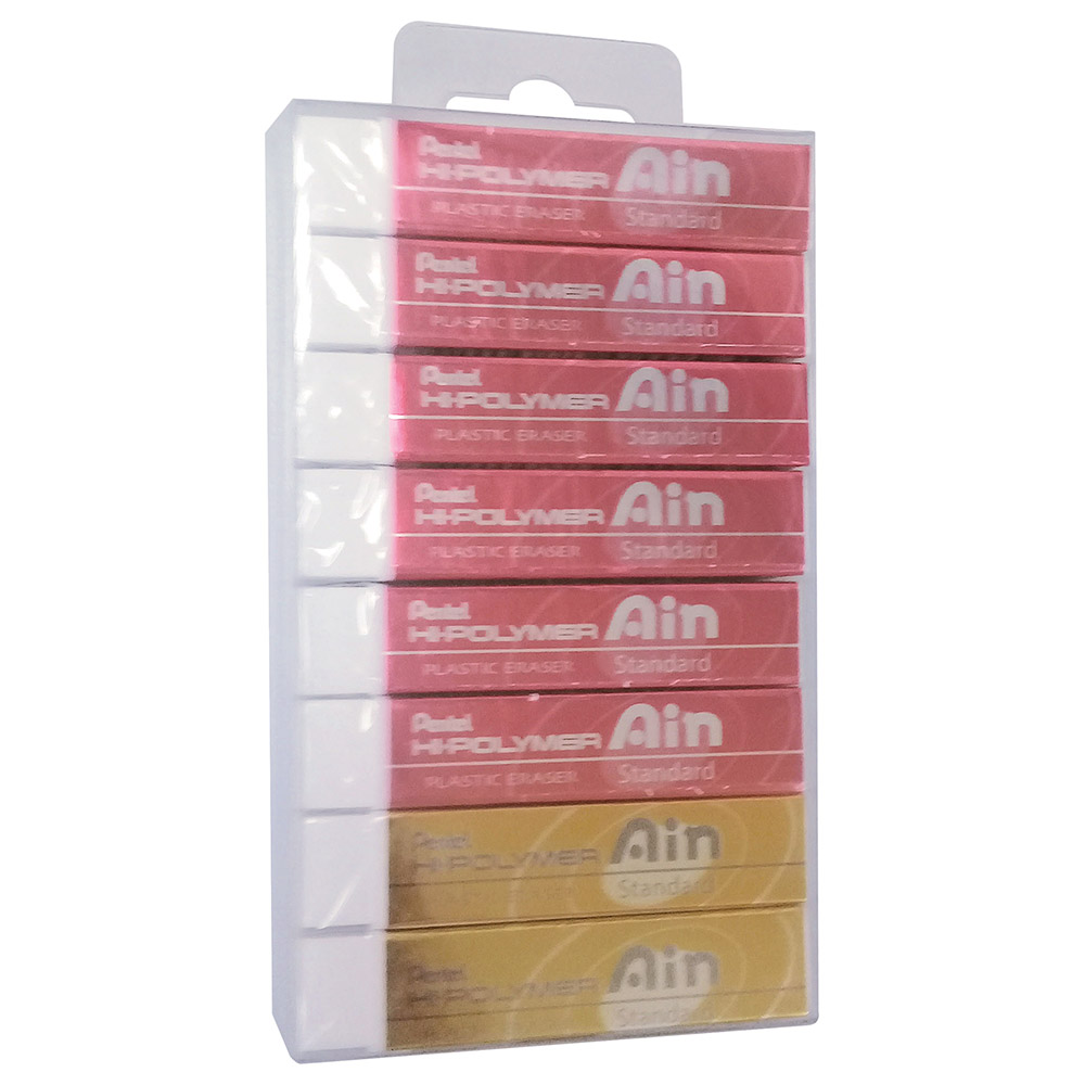 Eraser Hi-Polymer Pack of 8