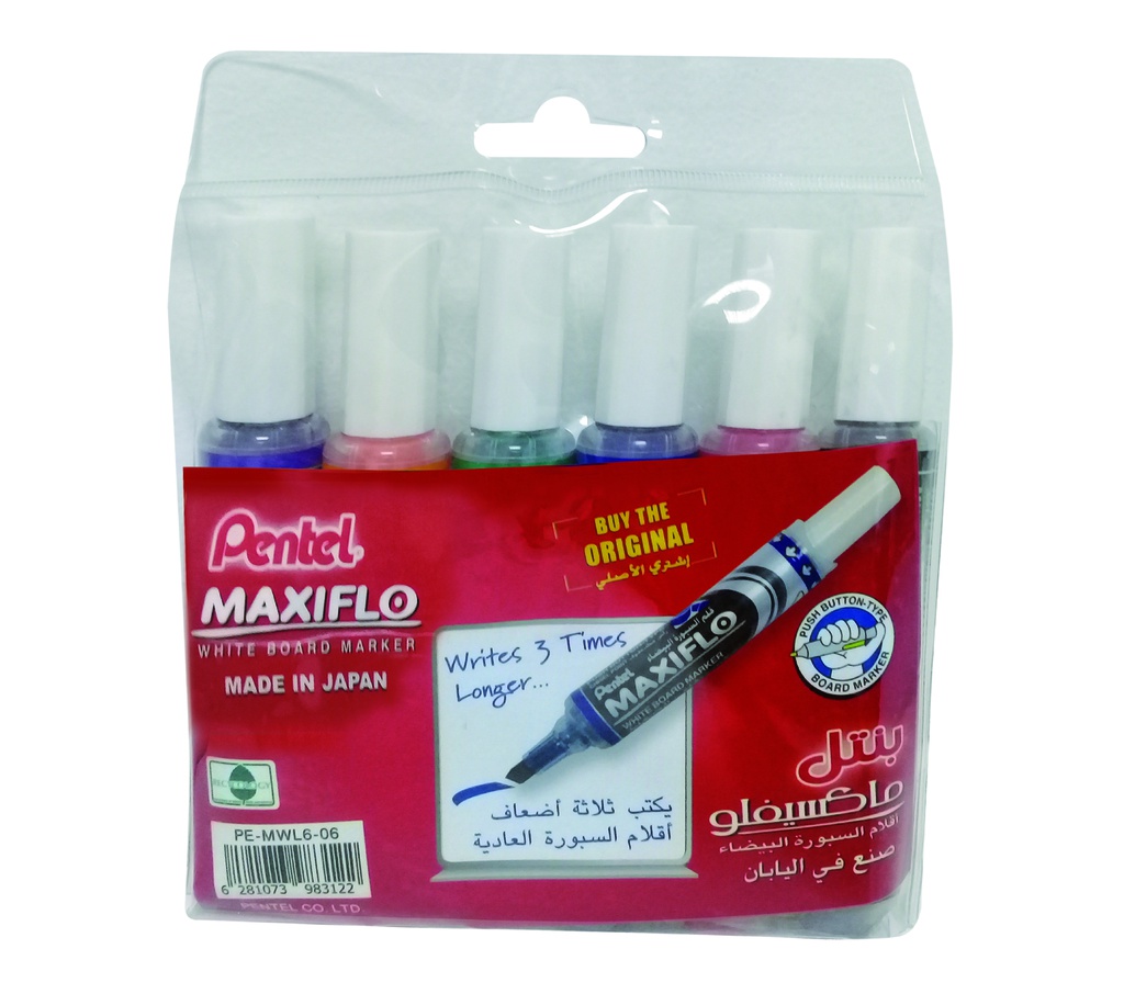 Maxiflo WB Marker Chl Wlt=6Pc