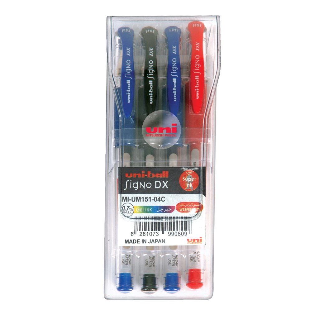 Signo DX pen 0.7mm Wlt=4pc