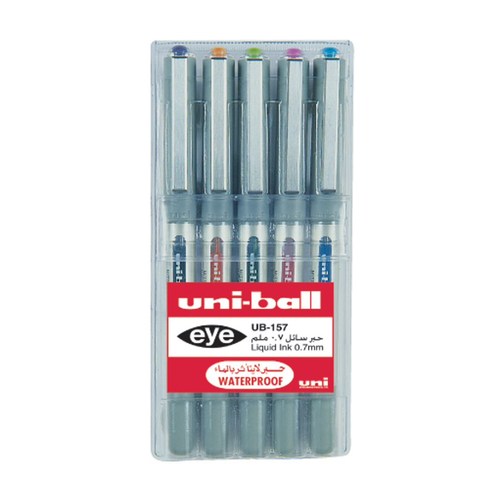 Eye fine pen Wlt=5col.