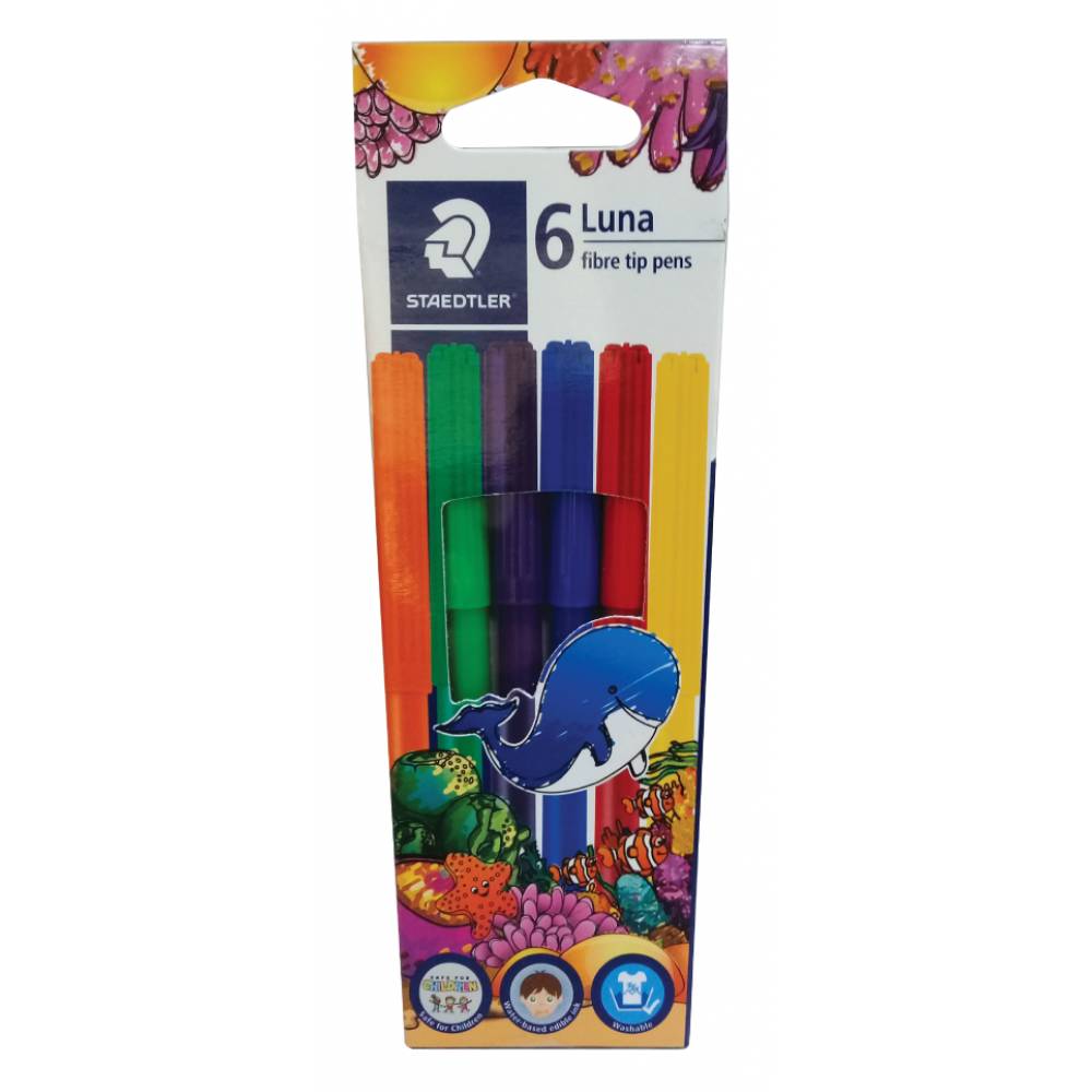 Luna Fibre-Tipped Pen  6col