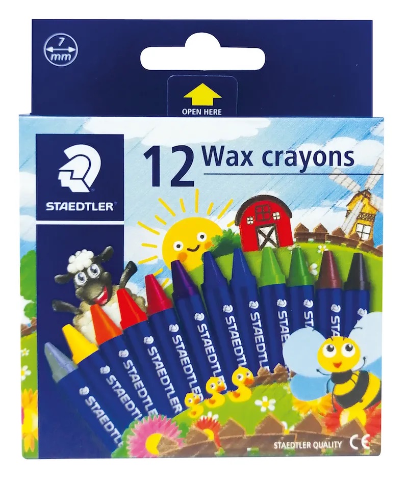 Staedtler Wax Crayon St=12col