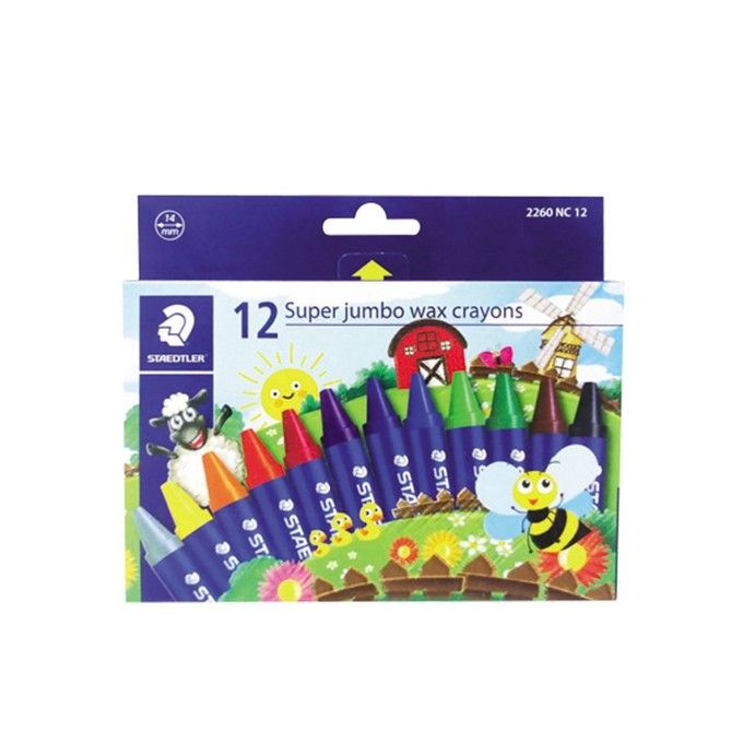 Staedtler SuperJumbo WaxCrayon St=12col