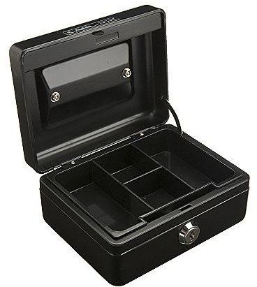Cash box W152xL129xH83mm Black
