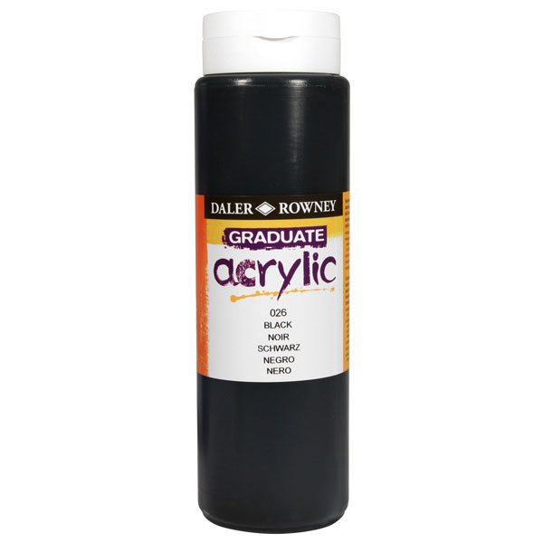 Acrylic Color 500ml Black