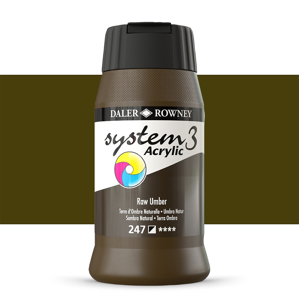 Acry Col Sys 3 250ml Raw Umber
