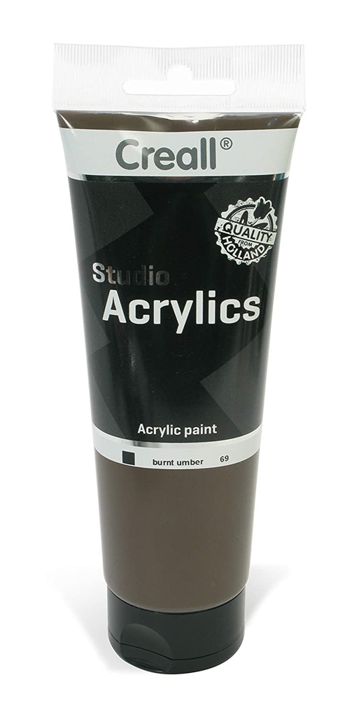 ACRYLICS STUDIO TUBE 250ml 69 Burnt Umbr