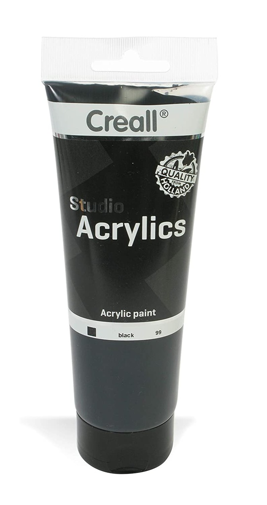 ACRYLICS STUDIO TUBE 250ml 99 BK