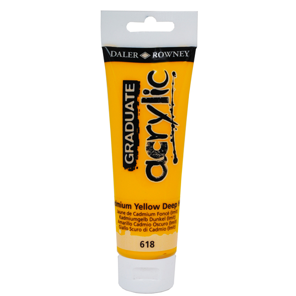 Acry Col 120ml Deep Cad Yellow