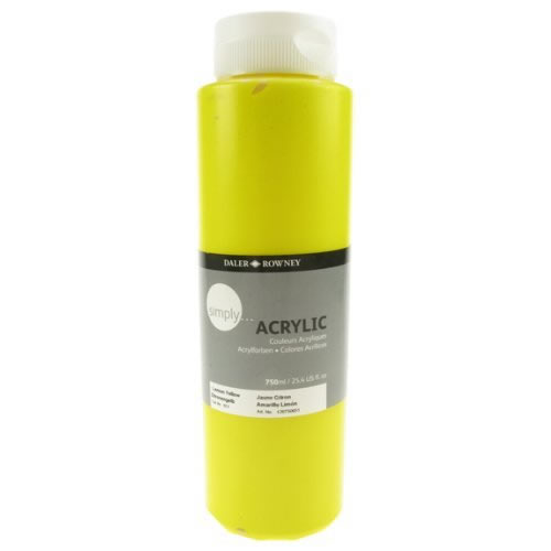 Simply Acry Col 750ml Lemon YW