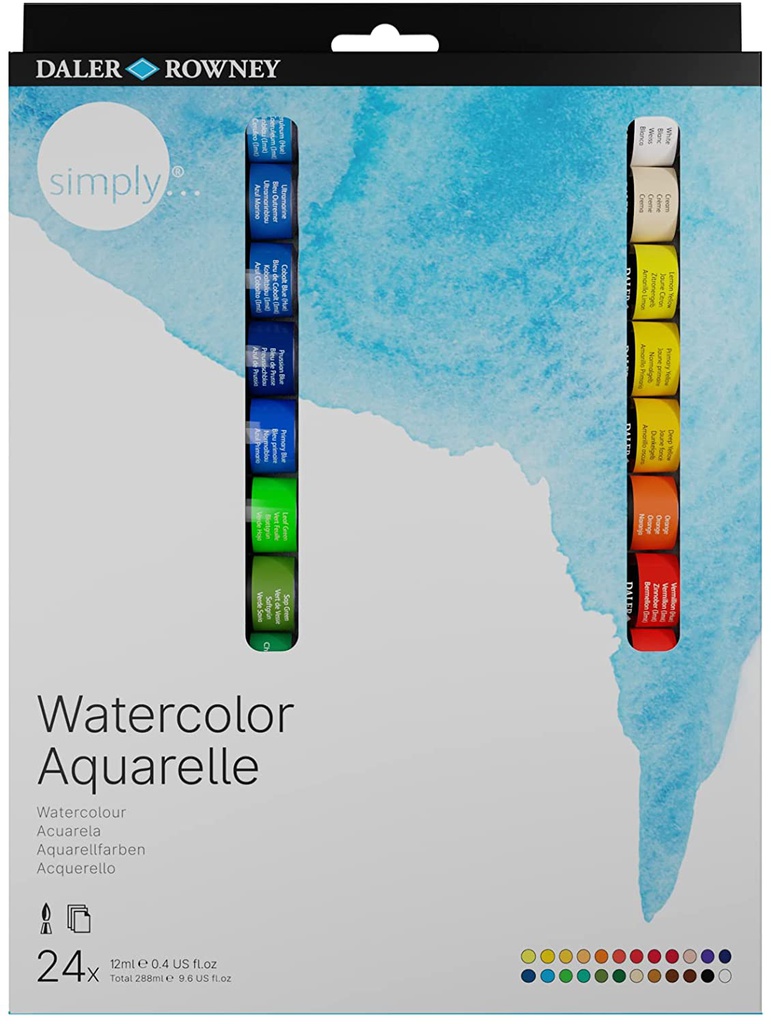 Simply Water Col 24X12ml Set