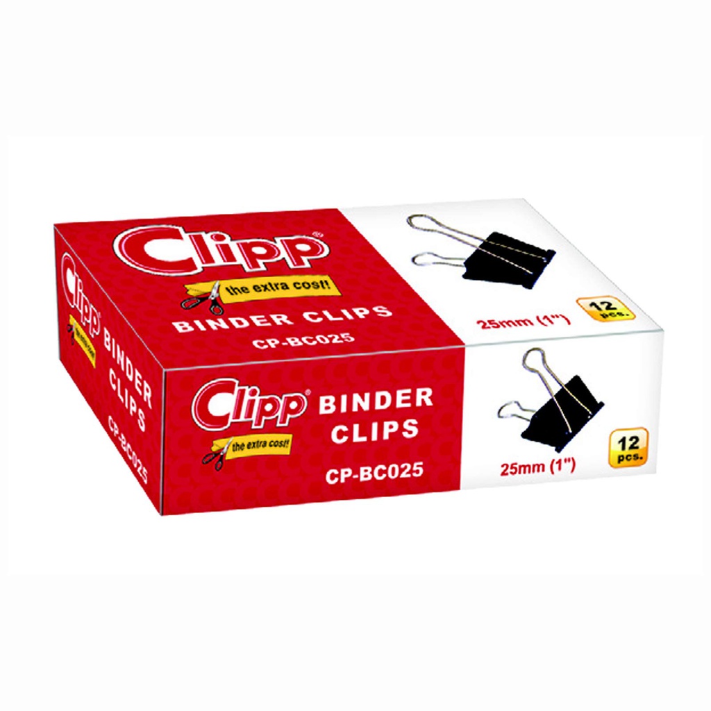 Binder clips 25mm (1&quot;)
