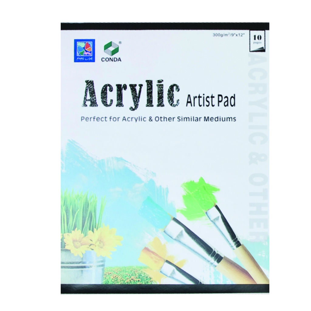 Pad Oil &amp; Acry 300g 12x16&quot; 10sh