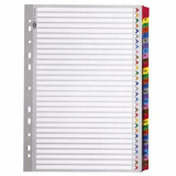 Plastic Col Divider A4 1-31. Bx=10st