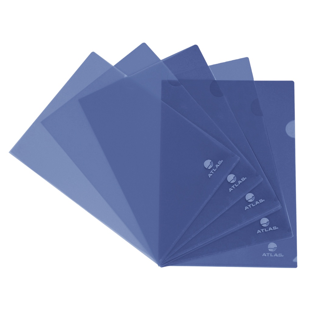 Clear Folder PP A4 Blue