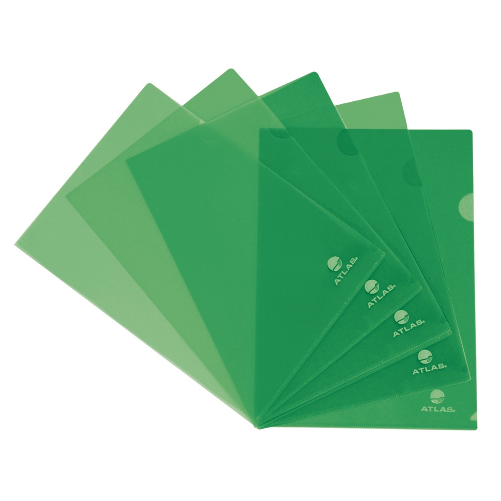 Clear Folder PP A4 Green