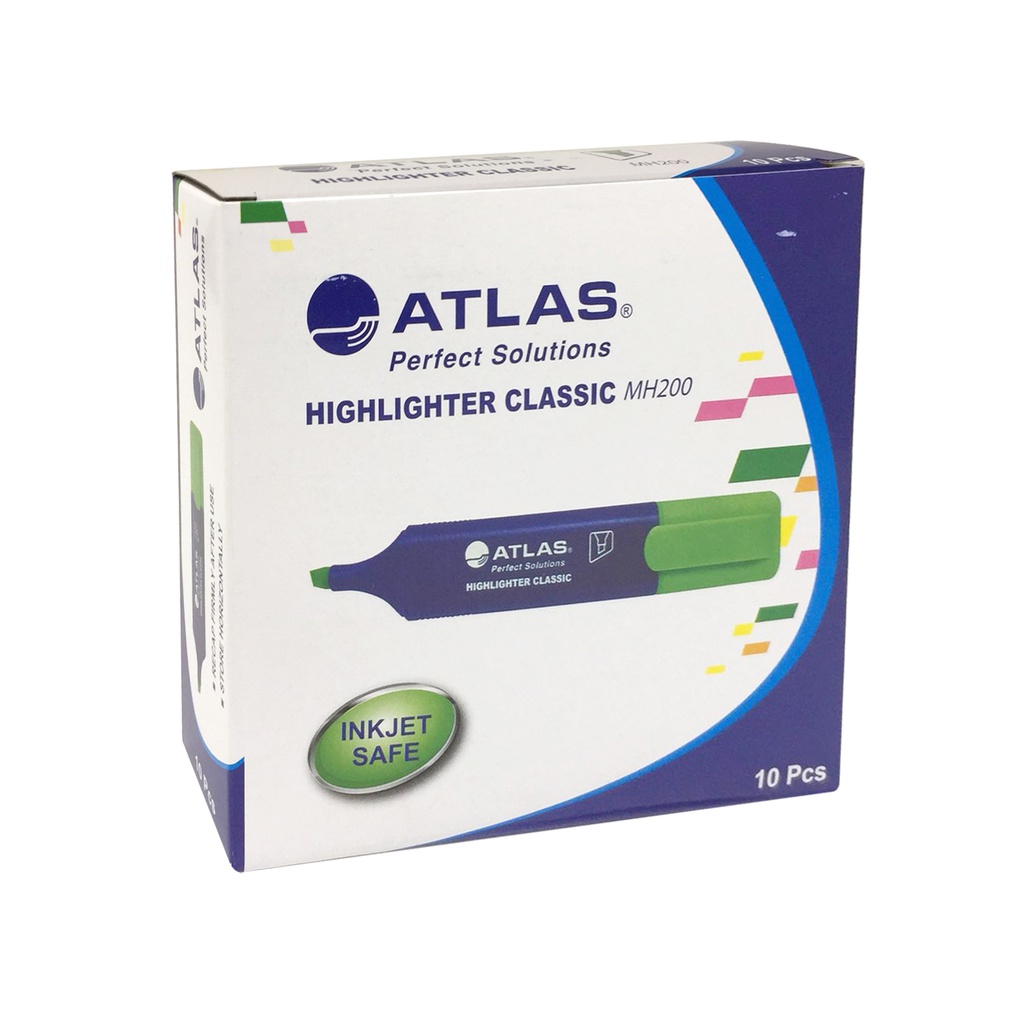 Atlas Highlighter MH200 BX=10EA GN