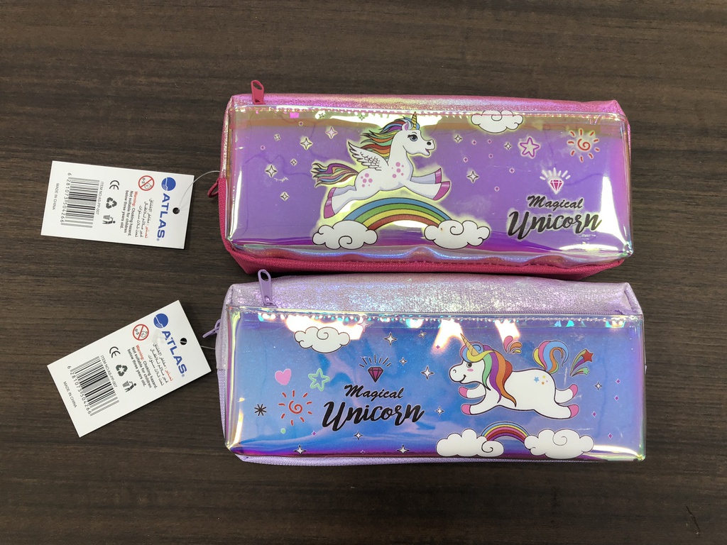 Pencil Case Mirror Unicorn Purple/Pink